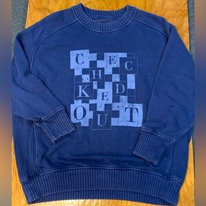 Aerie Textured Navy Knit. Size Small